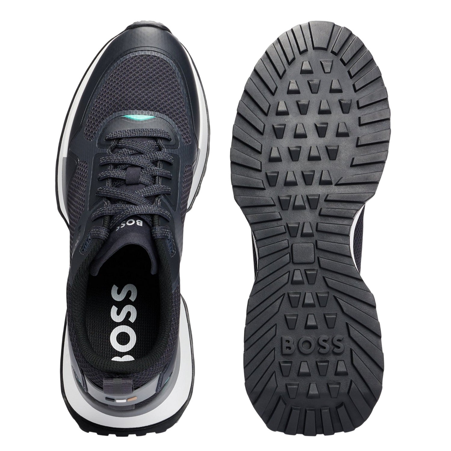 Dark Blue - Lifestyle - Boss Unisex Adult Jonah Running Trainers