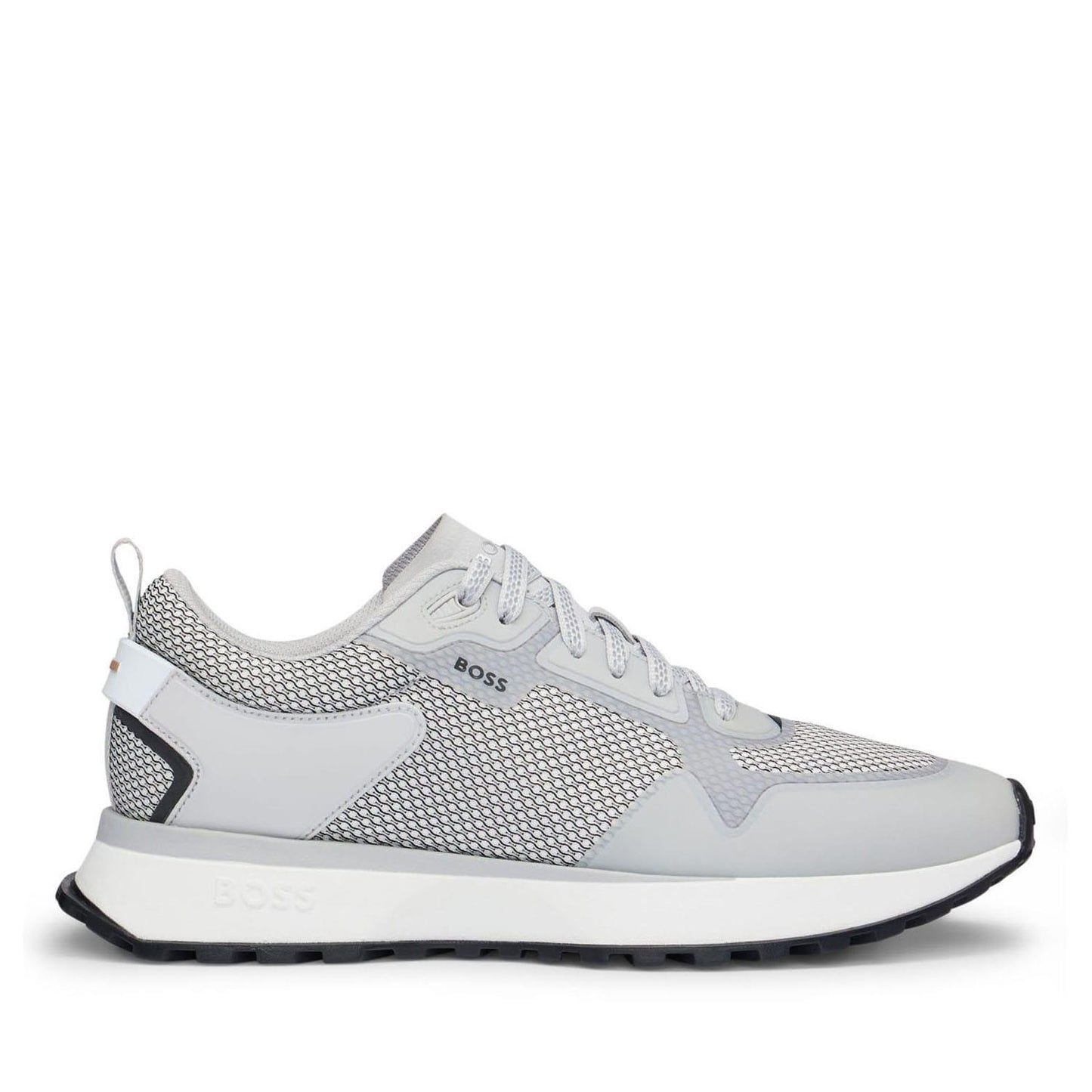 White - Front - Boss Mens Jonah Running Trainers