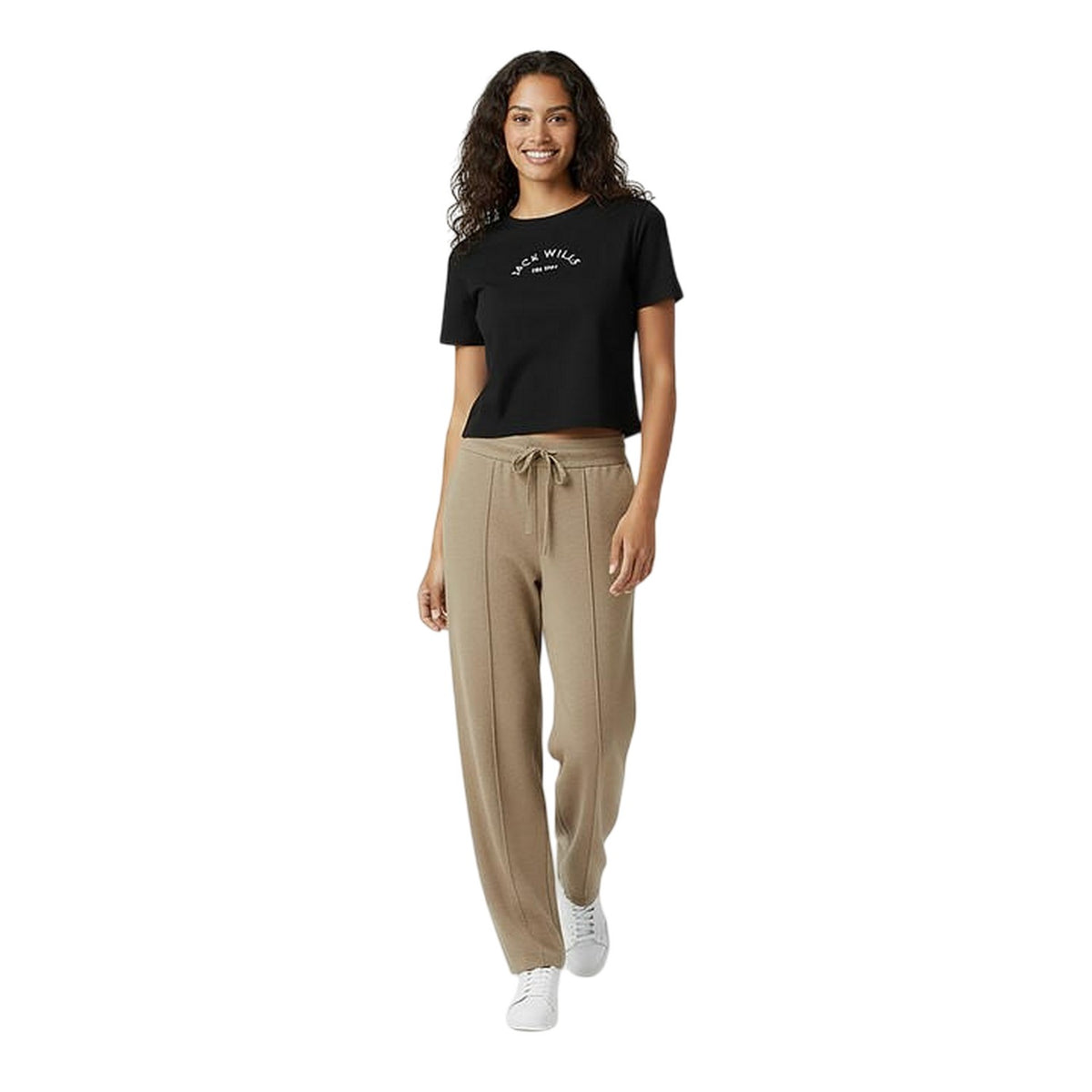 Taupe - Lifestyle - Jack Wills Womens-Ladies Pintuck Trousers
