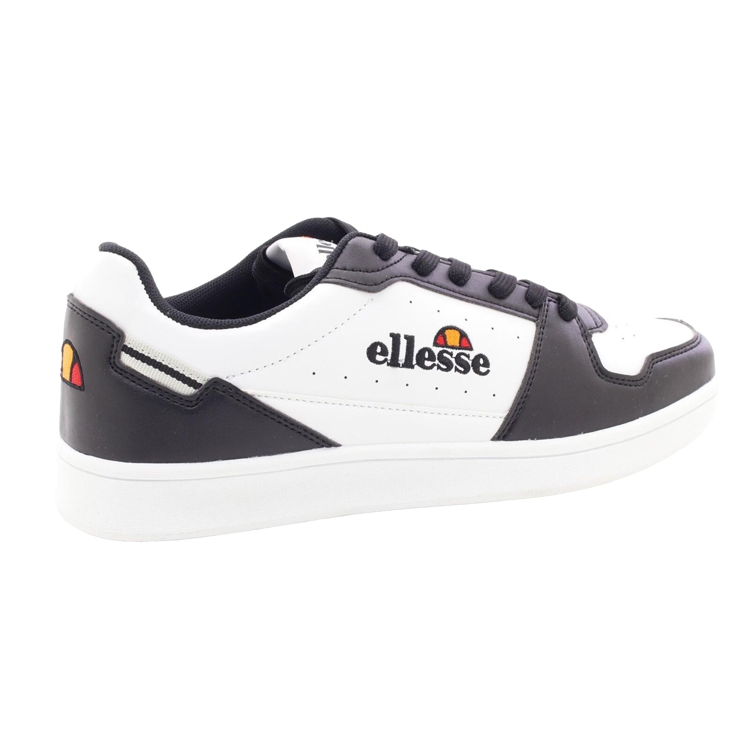 White-Black - Pack Shot - Ellesse Mens Nole Trainers