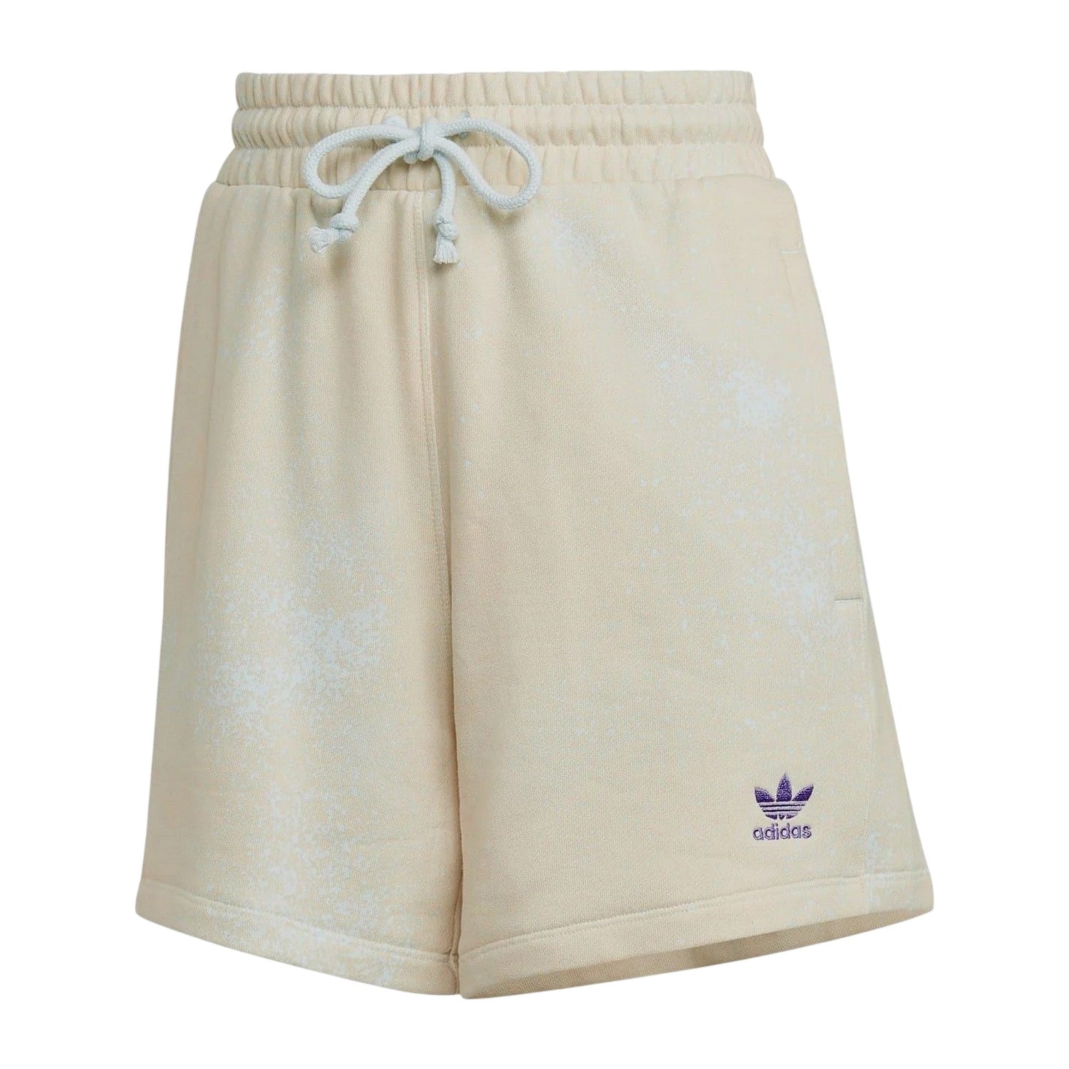 Blue-Yellow - Front - Adidas Womens-Ladies Fleece Logo Sweat Shorts