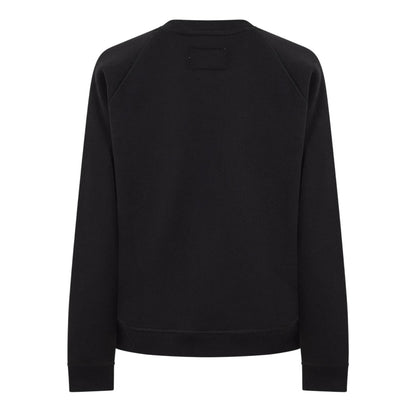 Black - Back - Jack Wills Womens-Ladies Hunston Graphic Crew Neck Sweatshirt