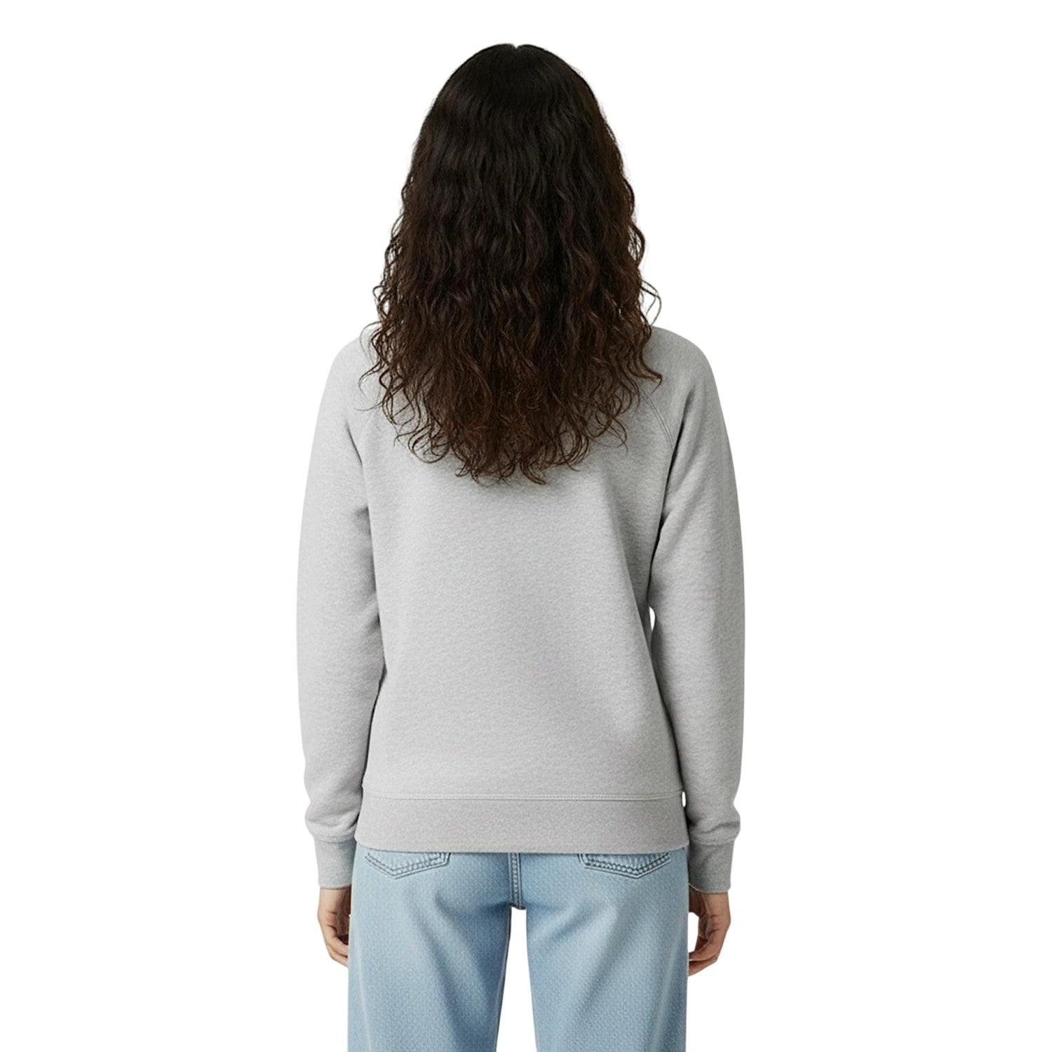 Grey Marl - Pack Shot - Jack Wills Womens-Ladies Hunston Graphic Crew Neck Sweatshirt
