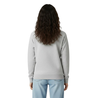 Grey Marl - Pack Shot - Jack Wills Womens-Ladies Hunston Graphic Crew Neck Sweatshirt
