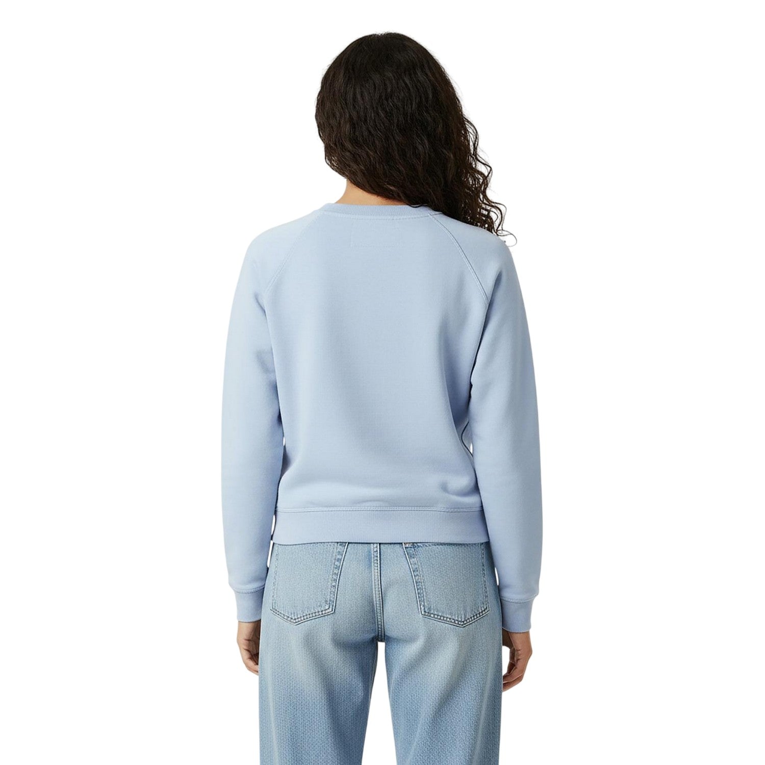 Soft Blue - Lifestyle - Jack Wills Womens-Ladies Hunston Graphic Crew Neck Sweatshirt