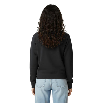 Black - Lifestyle - Jack Wills Womens-Ladies Hunston Graphic Crew Neck Sweatshirt