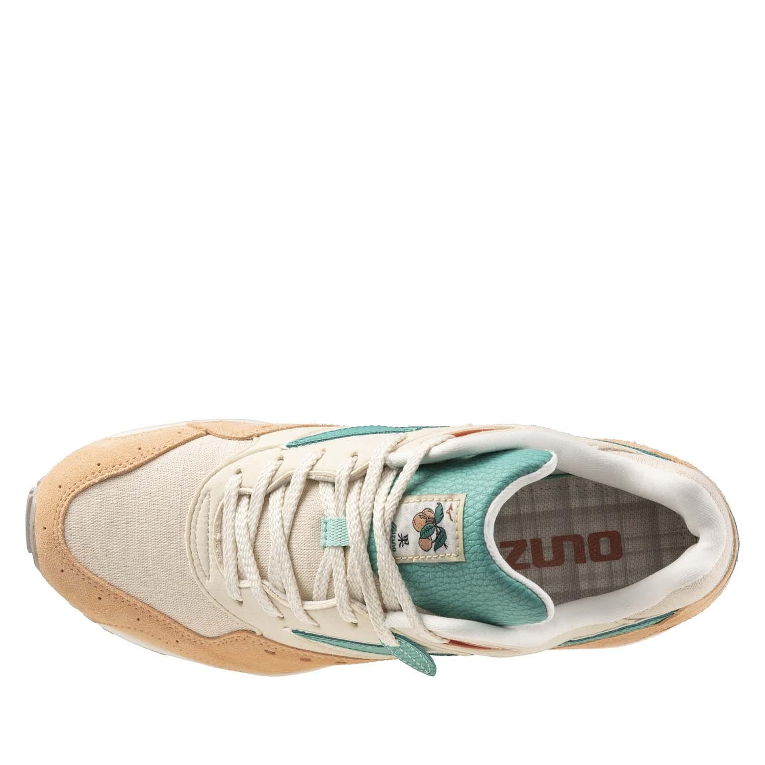 Peach - Pack Shot - Mizuno Mens Contender Sportstyle Suede Trainers