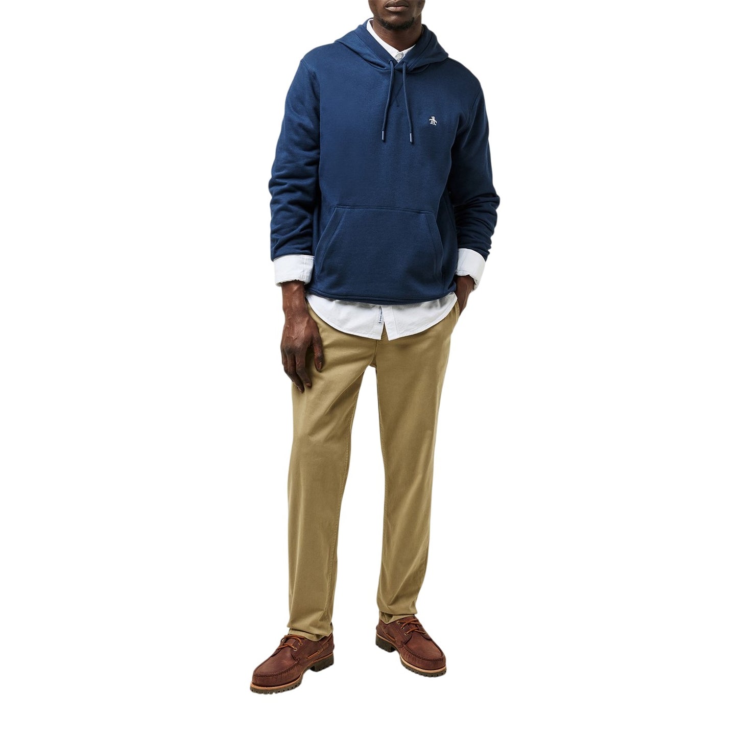Yale Blue - Pack Shot - Original Penguin Mens Hooded Regular Hoodie