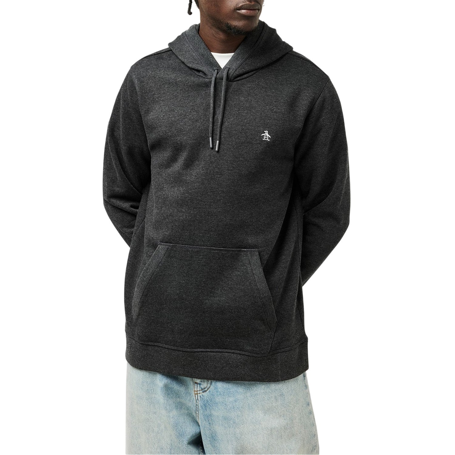 Dark Charcoal - Lifestyle - Original Penguin Mens Hooded Regular Hoodie
