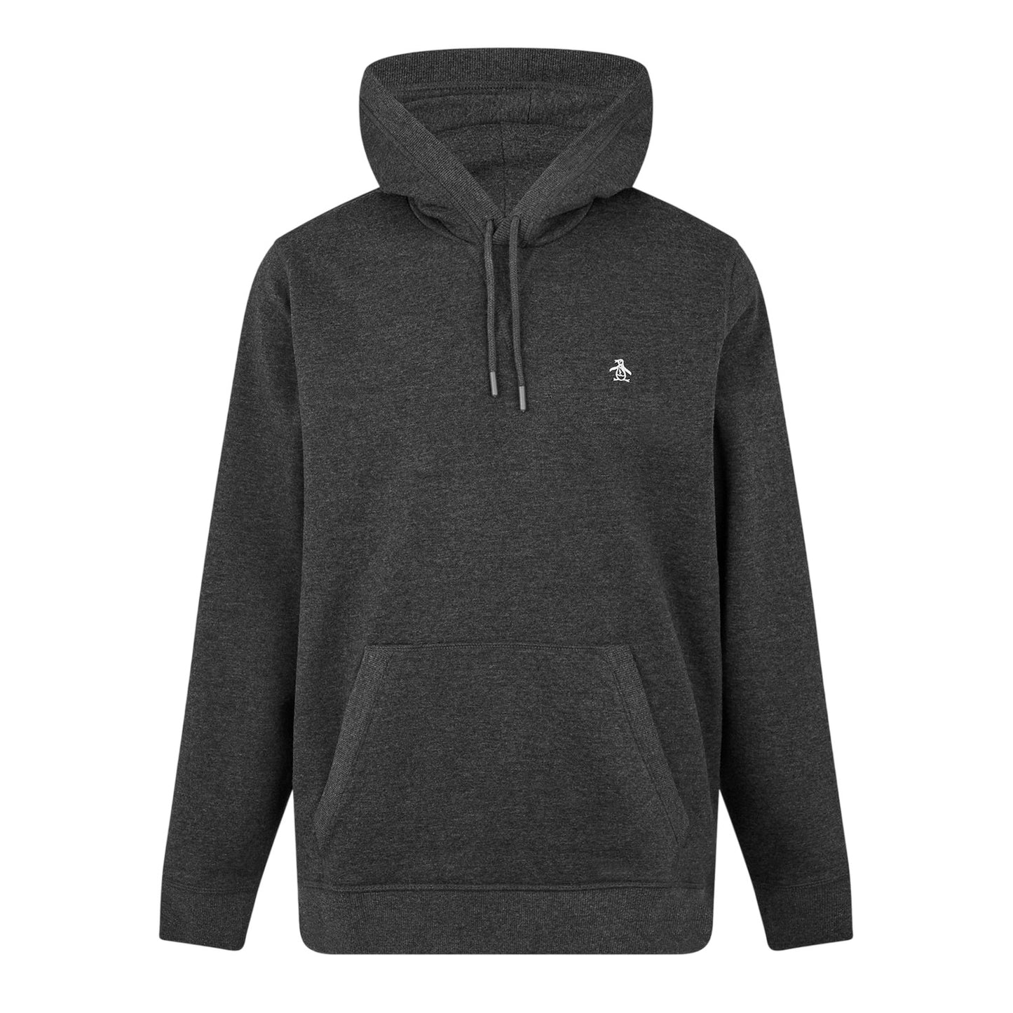 Dark Charcoal - Front - Original Penguin Mens Hooded Regular Hoodie