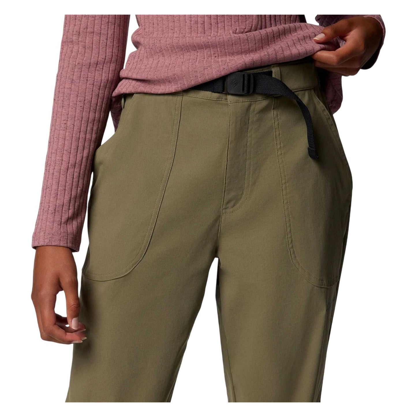 Green - Lifestyle - Columbia Womens-Ladies Loose Fit Hiking Trousers