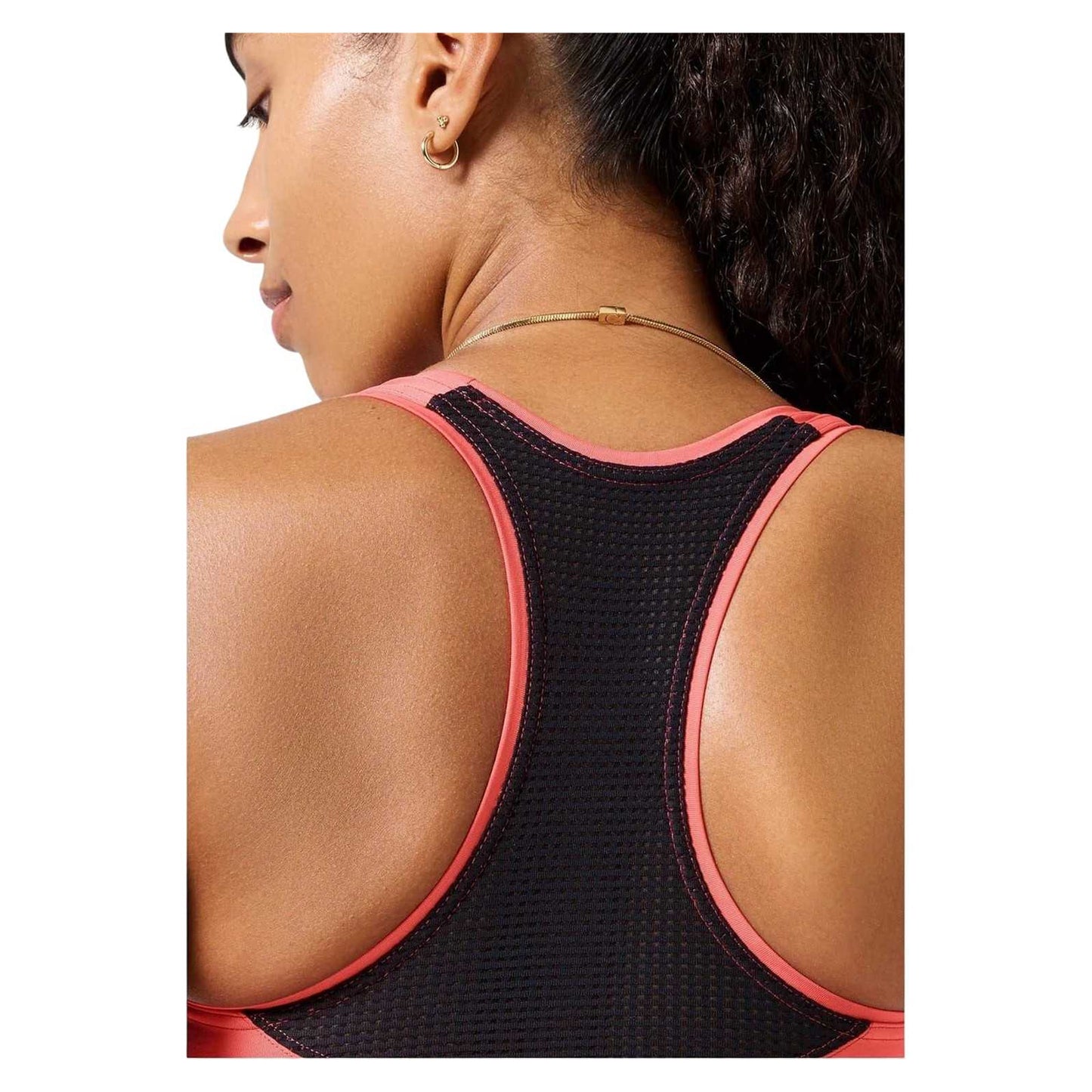 Deep Coral - Side - Casall Womens-Ladies Iconi Scoop Neck Snug Fit Sports Bra