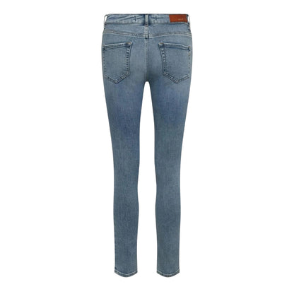 Blue - Back - Replay Womens-Ladies Slim Jeans