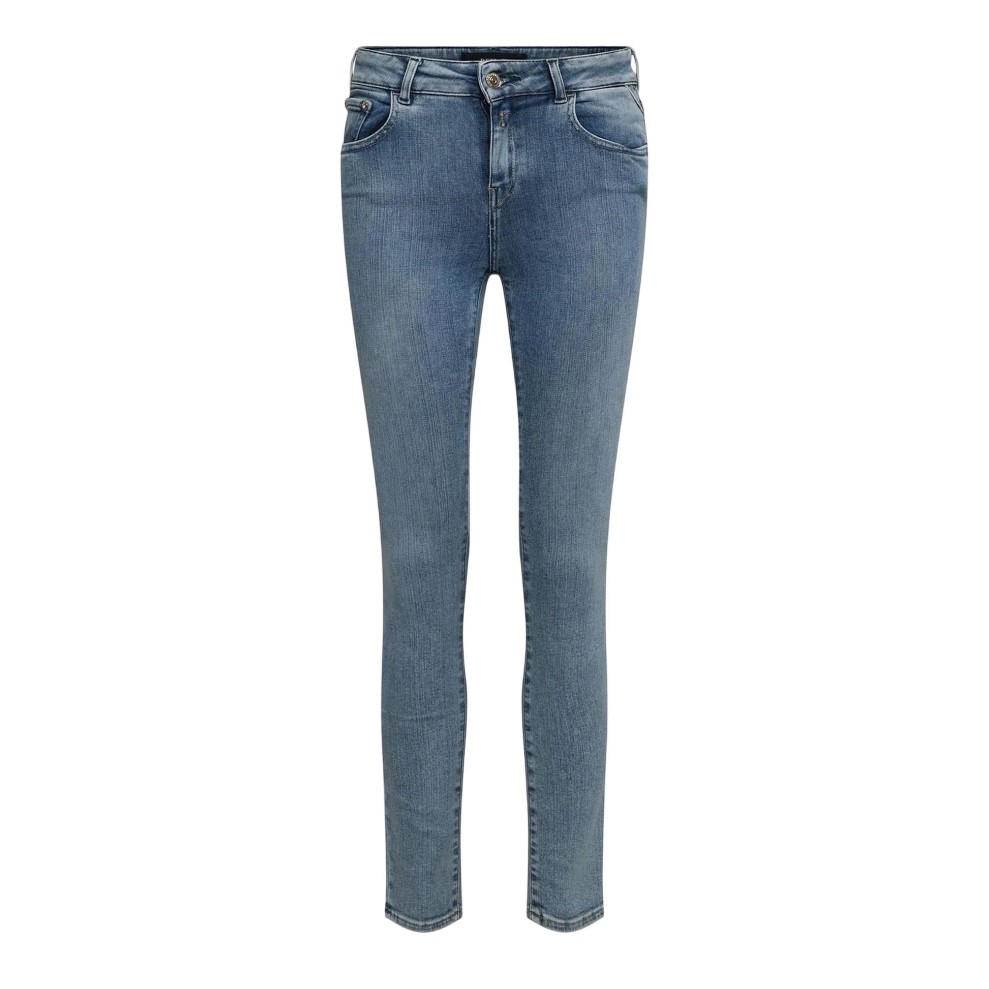 Blue - Front - Replay Womens-Ladies Slim Jeans