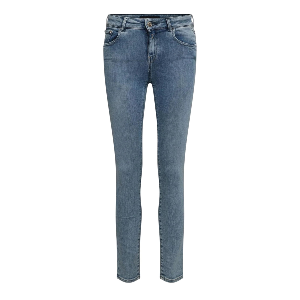 Blue - Front - Replay Womens-Ladies Slim Jeans