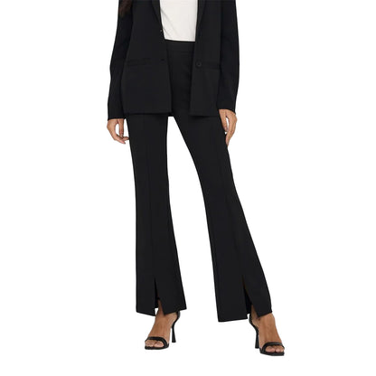 Black - Side - Only Womens-Ladies Flared Trousers