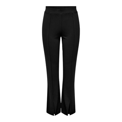 Black - Front - Only Womens-Ladies Flared Trousers