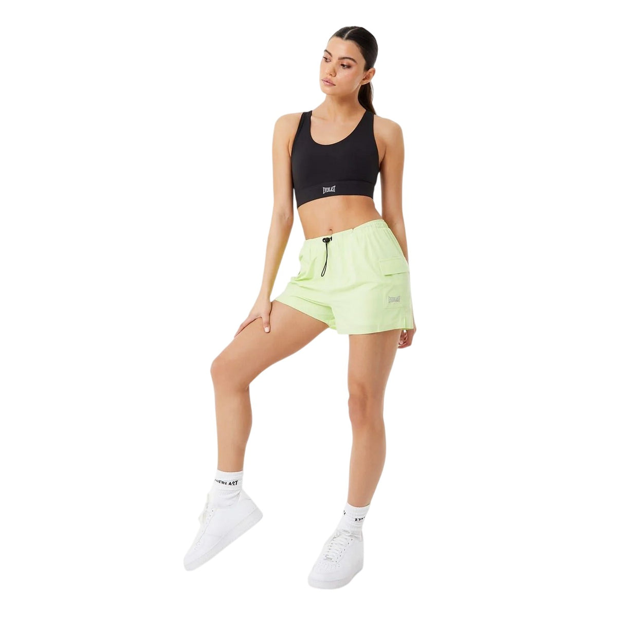 Pastel Light Green - Lifestyle - Everlast Womens-Ladies 2 in 1 Regular Cargo Shorts