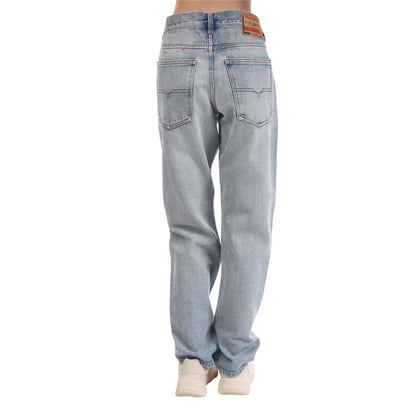 Blue - Back - Diesel Mens Cotton Slim Jeans