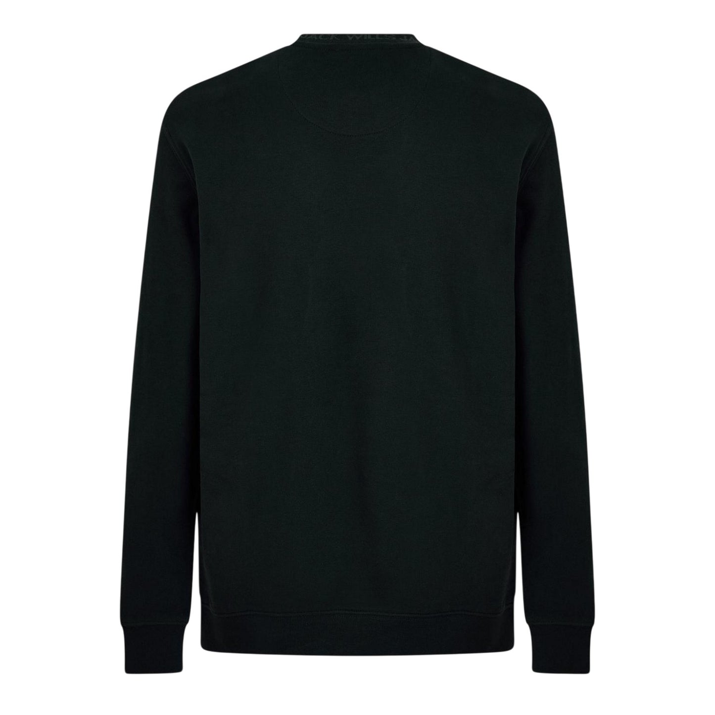 Black - Back - Jack Wills Mens Jacquard Crew Neck Sweatshirt