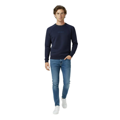 Navy - Lifestyle - Jack Wills Mens Jacquard Crew Neck Sweatshirt