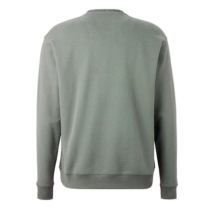Washed Khaki - Back - Jack Wills Mens Jacquard Crew Neck Sweatshirt