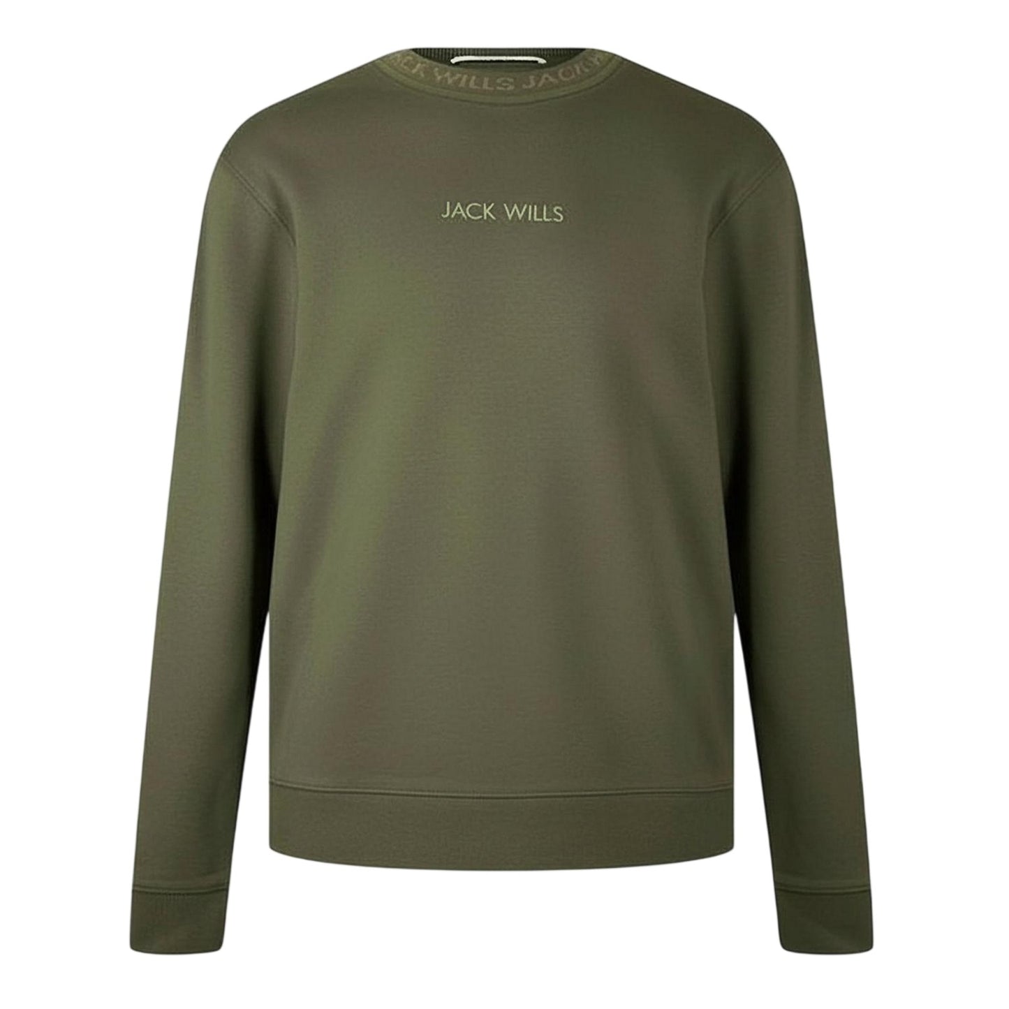 Leaf - Front - Jack Wills Mens Jacquard Crew Neck Sweatshirt