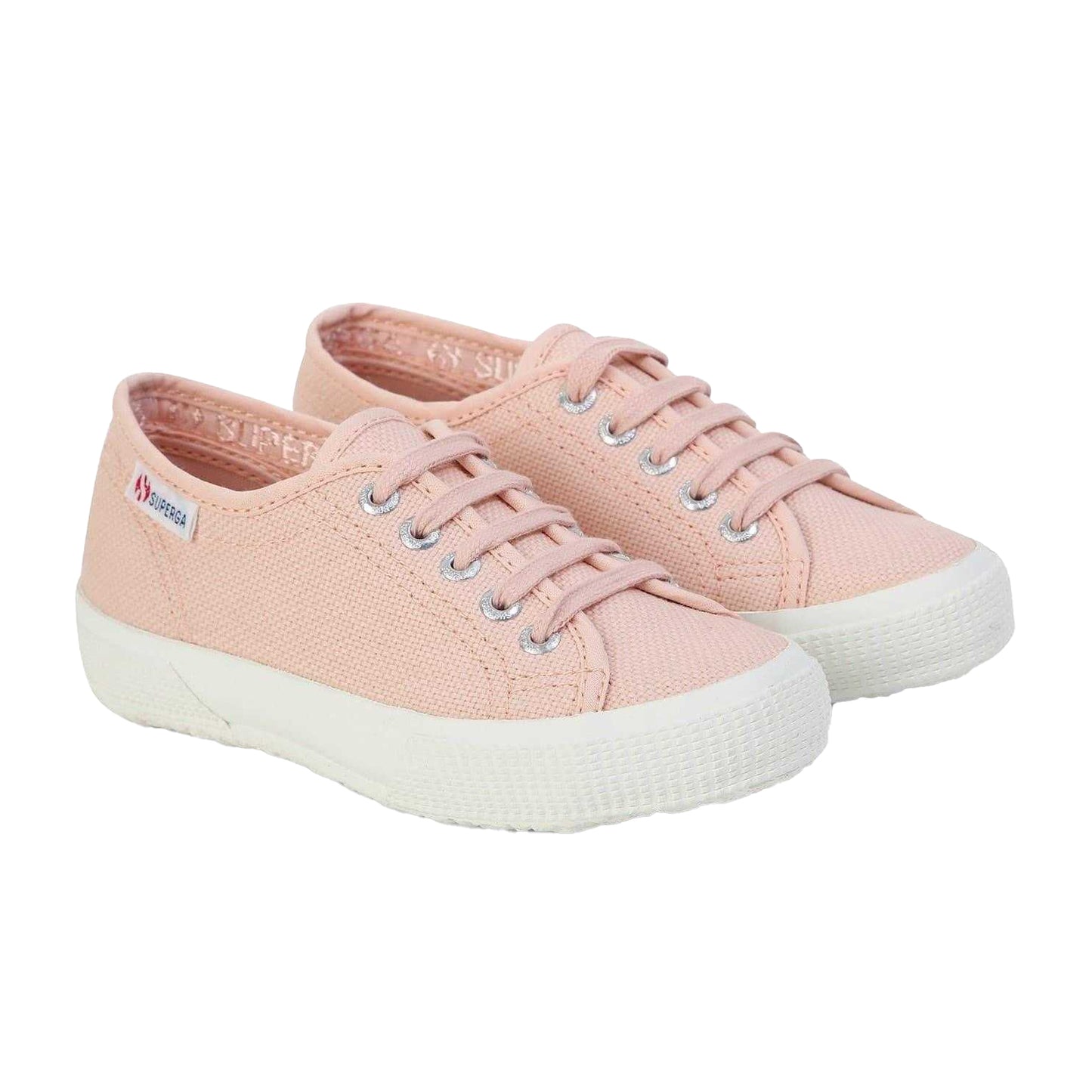 Pink Blush - Lifestyle - Superga Childrens-Kids Fashion Canvas Flatform Trainers