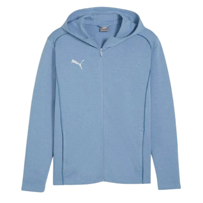 Blue - Front - Puma Childrens-Kids TeamFINAL Casuals Hooded Jacket