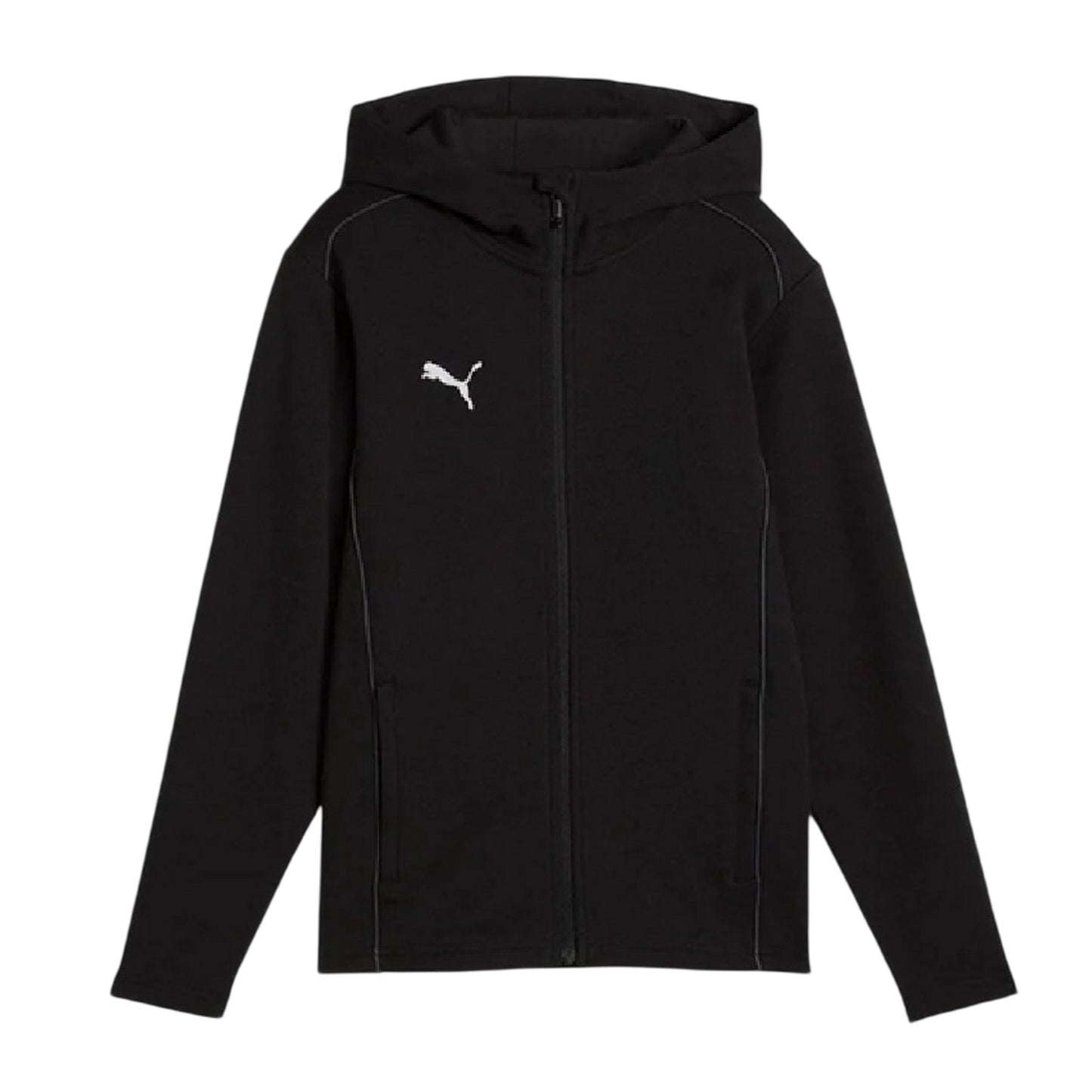Black - Front - Puma Childrens-Kids TeamFINAL Casuals Hooded Jacket