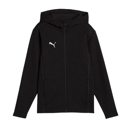 Black - Front - Puma Childrens-Kids TeamFINAL Casuals Hooded Jacket