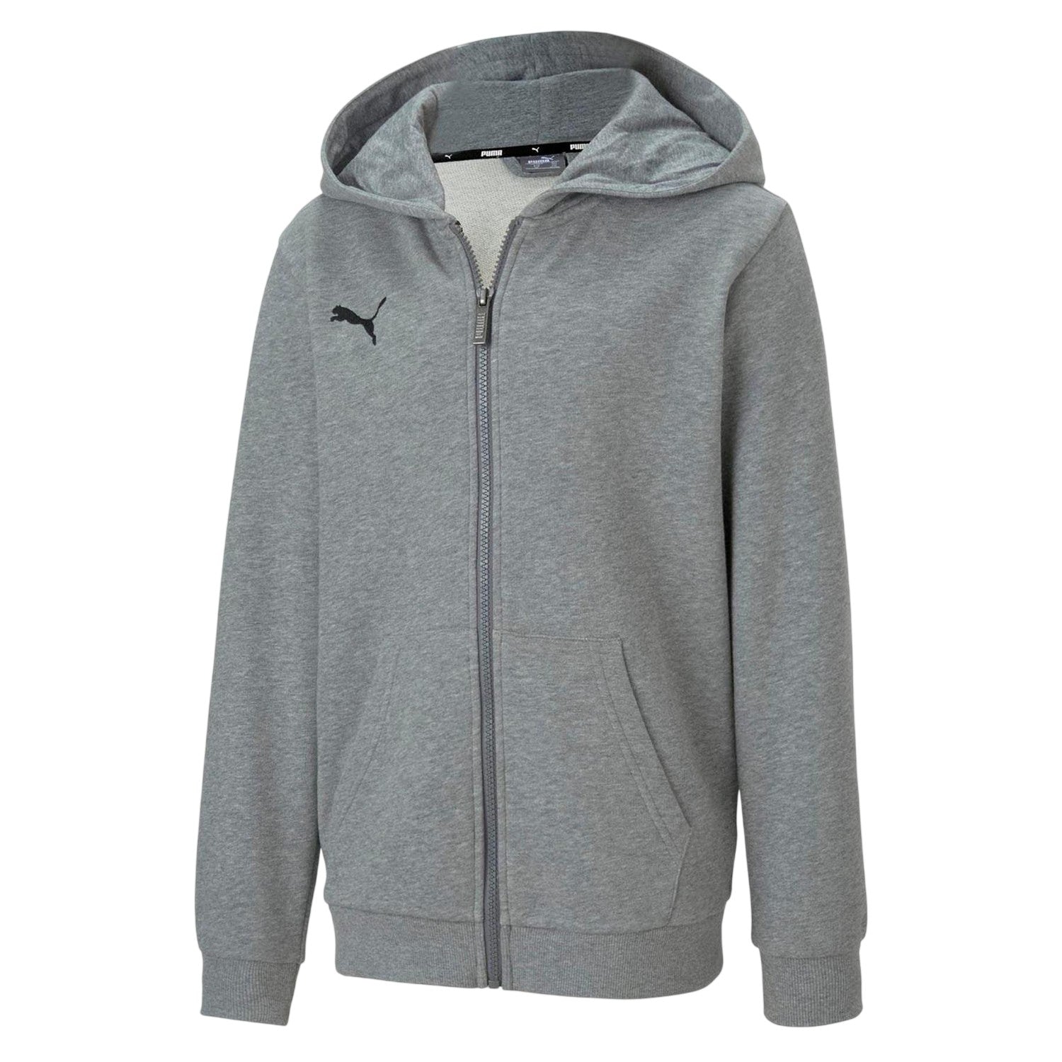 Grey - Front - Puma Childrens-Kids TeamGoal 23 Casuals Drawstring Hoodie