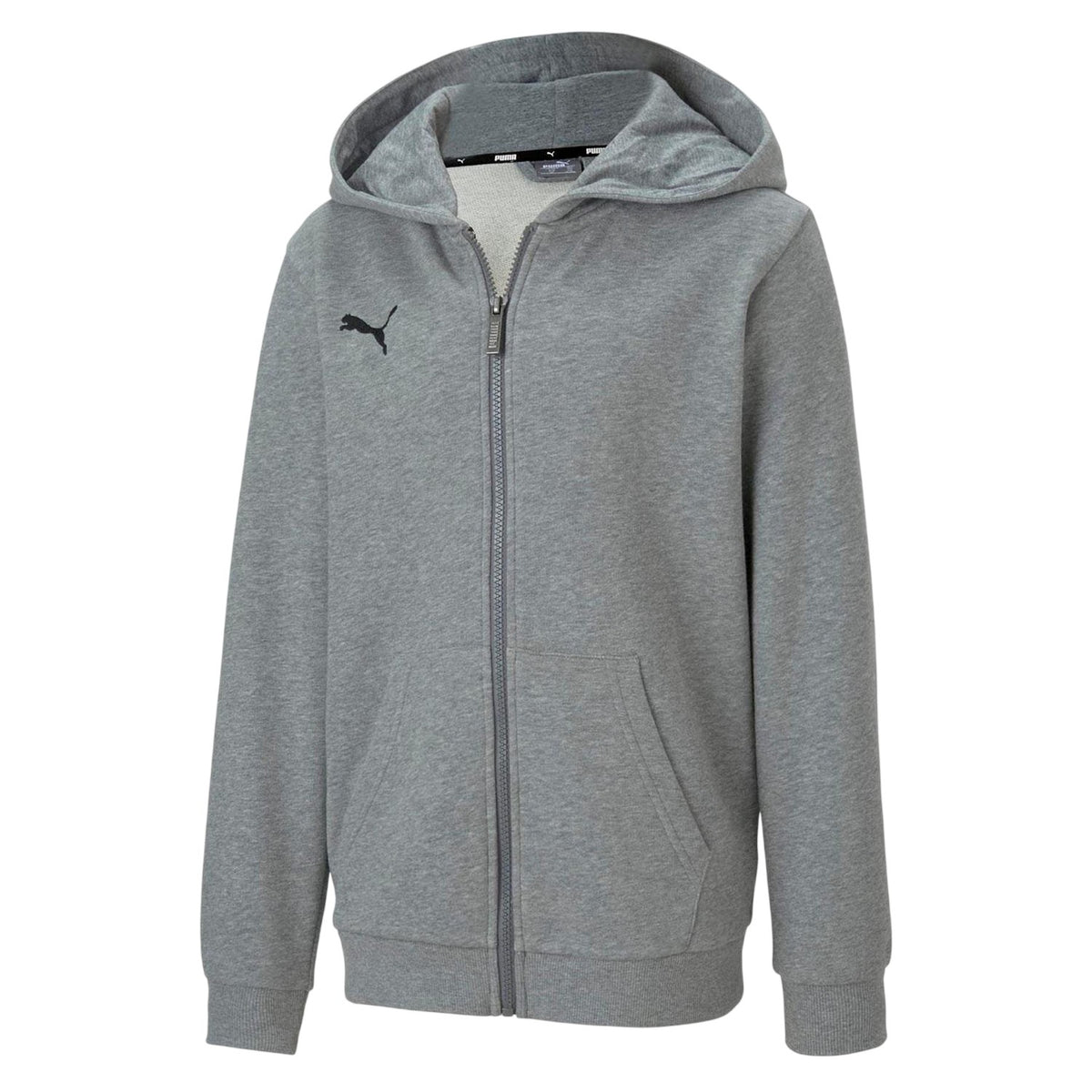 Grey - Front - Puma Childrens-Kids TeamGoal 23 Casuals Drawstring Hoodie