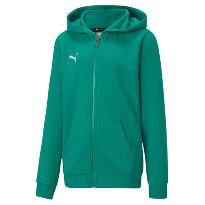 Green - Front - Puma Childrens-Kids TeamGoal 23 Casuals Drawstring Hoodie