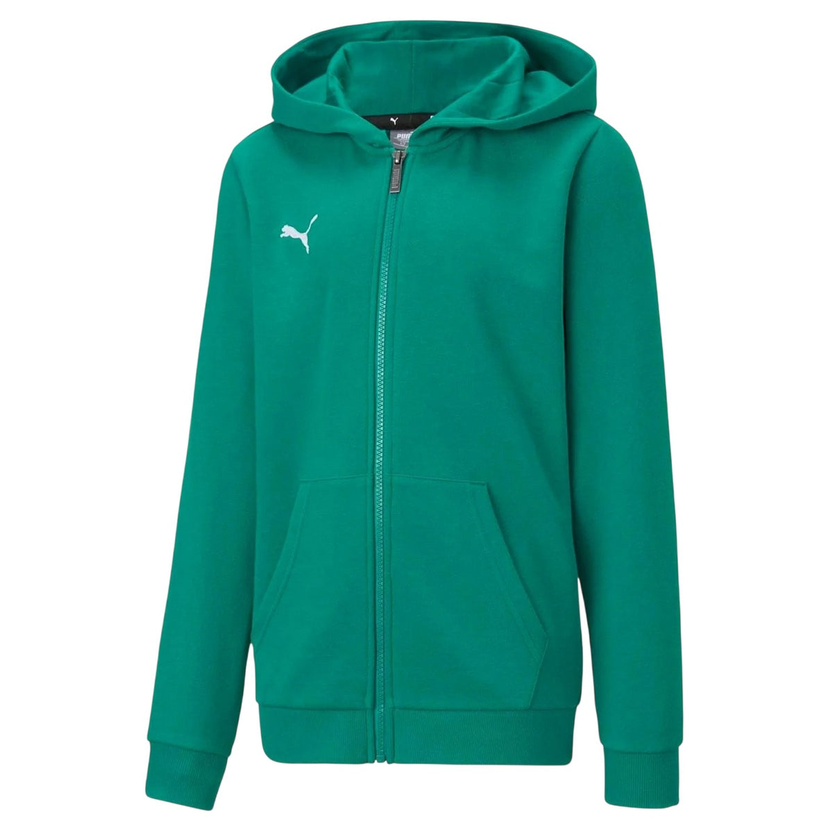 Green - Front - Puma Childrens-Kids TeamGoal 23 Casuals Drawstring Hoodie