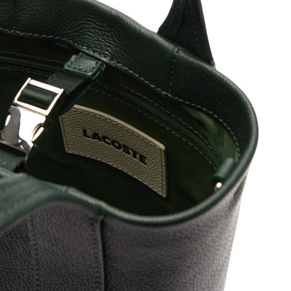 Green - Lifestyle - Lacoste City Court Grain Leather Bucket Bag