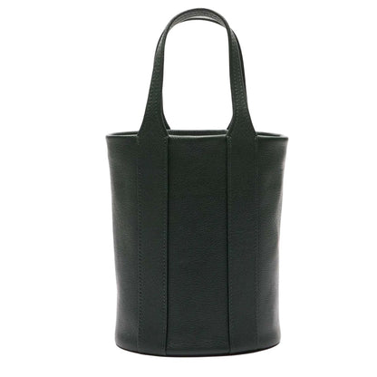Green - Back - Lacoste City Court Grain Leather Bucket Bag