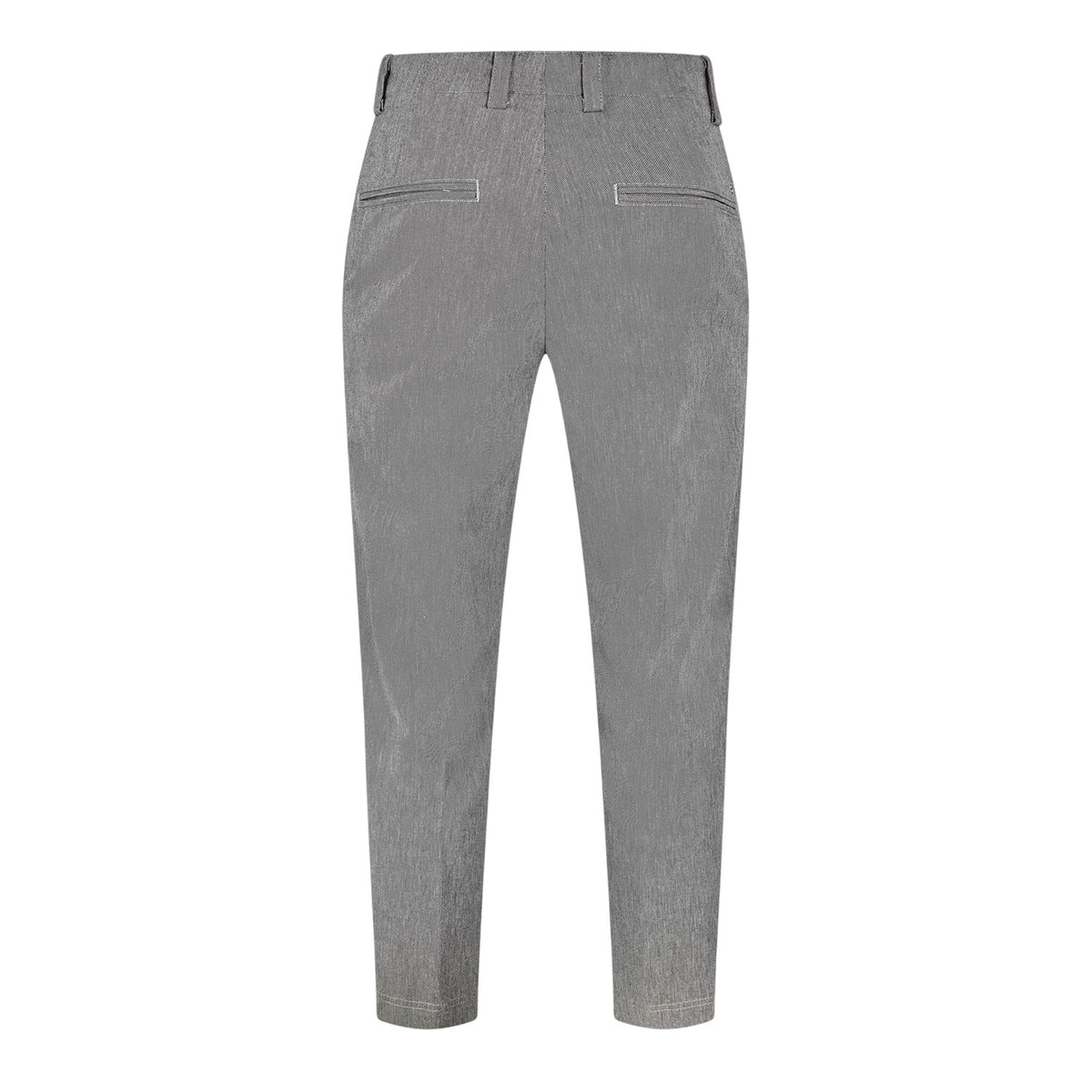 Silver - Back - Boss Mens Kent Straight Leg Trousers