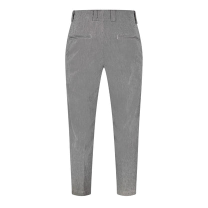 Silver - Back - Boss Mens Kent Straight Leg Trousers