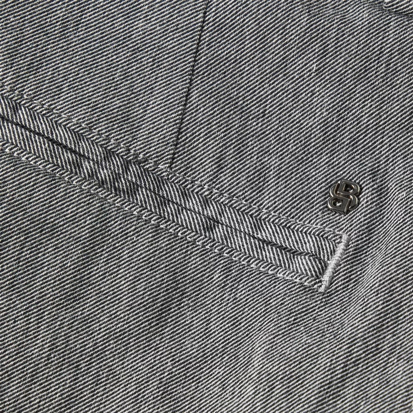 Silver - Side - Boss Mens Kent Straight Leg Trousers