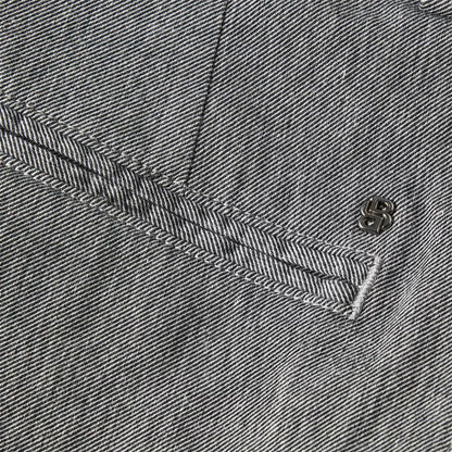 Silver - Side - Boss Mens Kent Straight Leg Trousers