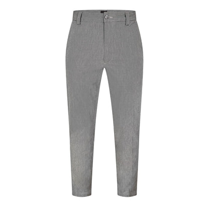 Silver - Front - Boss Mens Kent Straight Leg Trousers