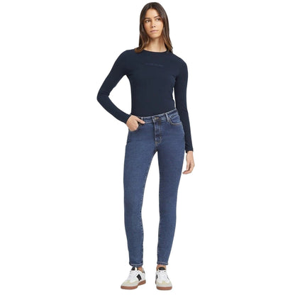 Mid Wash - Lifestyle - Guess Womens-Ladies High Rise Skinny Jeans