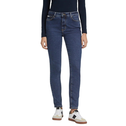 Mid Wash - Front - Guess Womens-Ladies High Rise Skinny Jeans