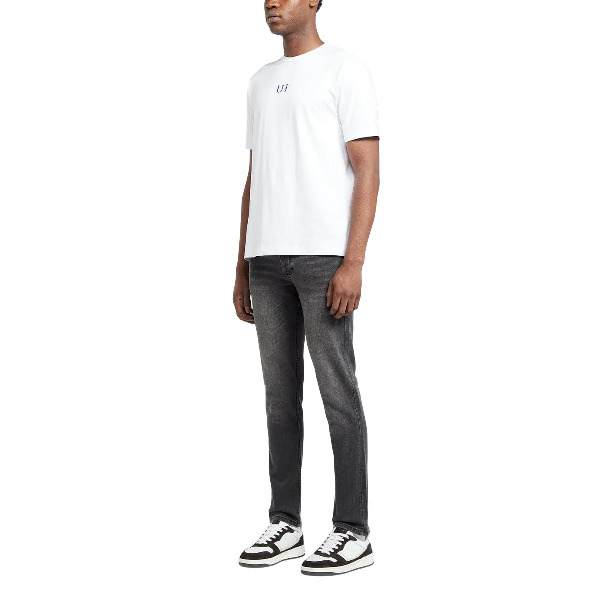 Grey - Pack Shot - Unlike Humans Mens Denim Tapered Jeans