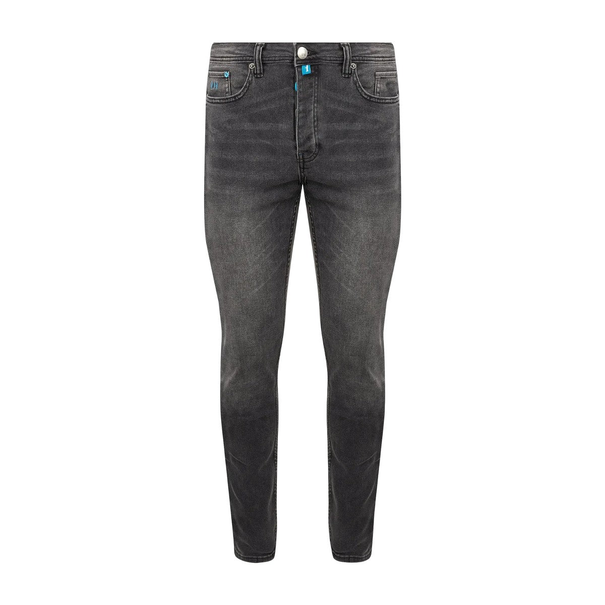 Grey - Front - Unlike Humans Mens Denim Tapered Jeans