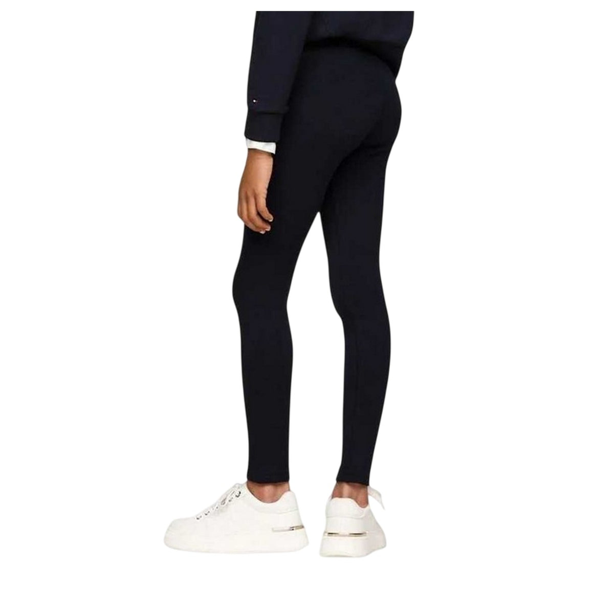 Desert Sky - Back - Tommy Hilfiger Girls Foil Logo Leggings
