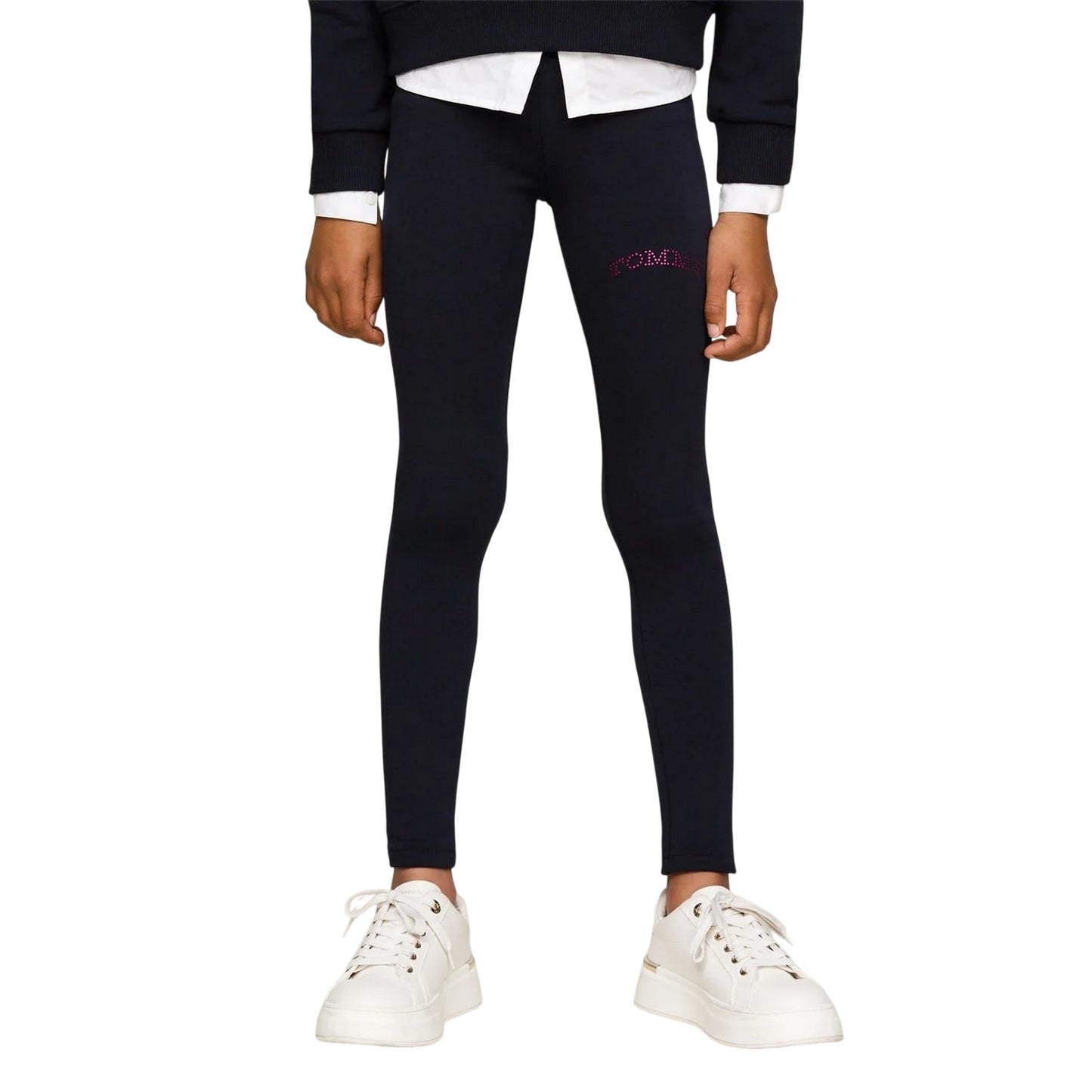 Desert Sky - Lifestyle - Tommy Hilfiger Girls Foil Logo Leggings