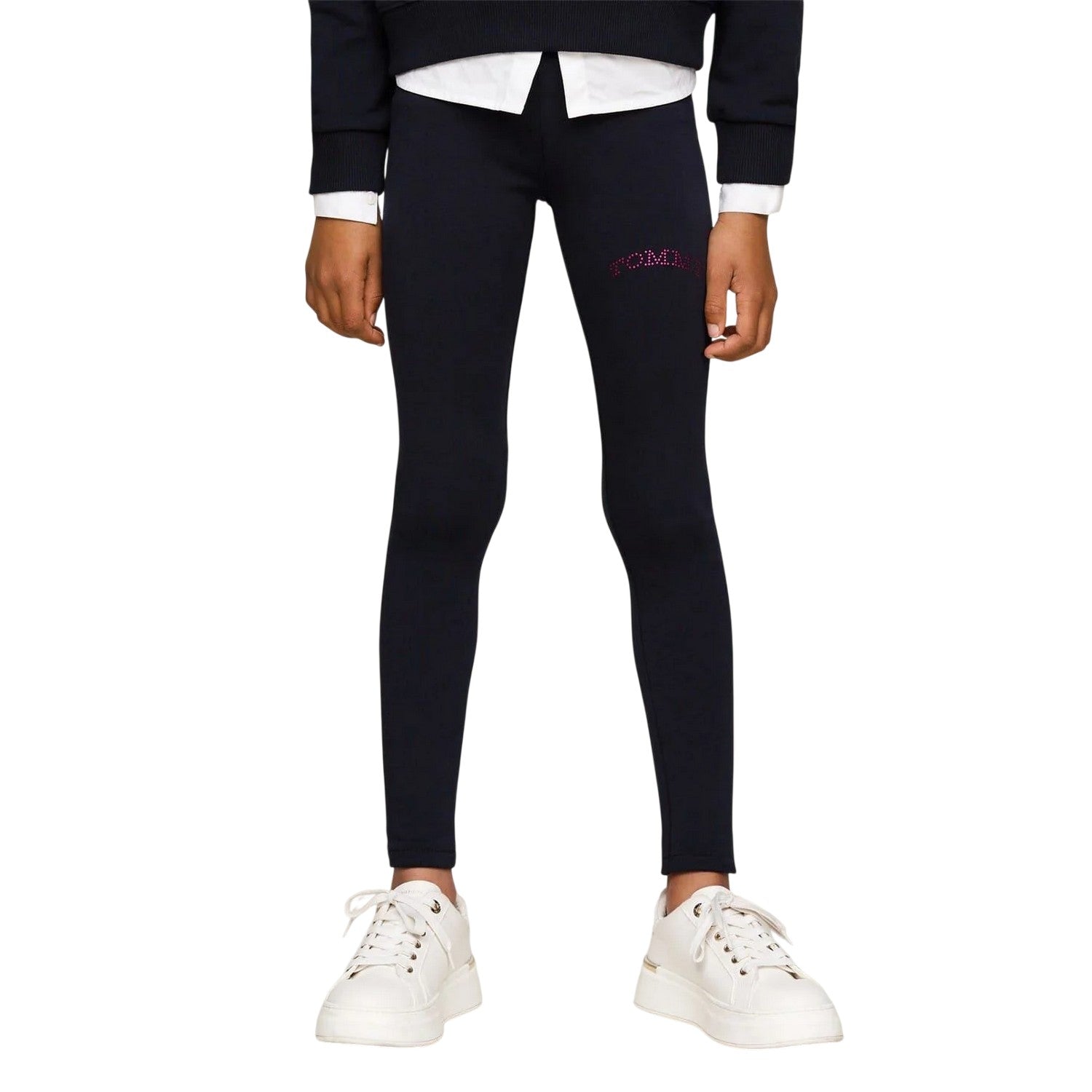 Desert Sky - Lifestyle - Tommy Hilfiger Girls Foil Logo Leggings