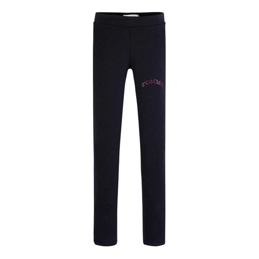 Desert Sky - Front - Tommy Hilfiger Girls Foil Logo Leggings